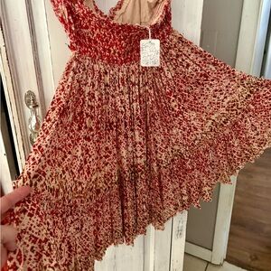 Free People Night in Bali strapless Dress M NWT